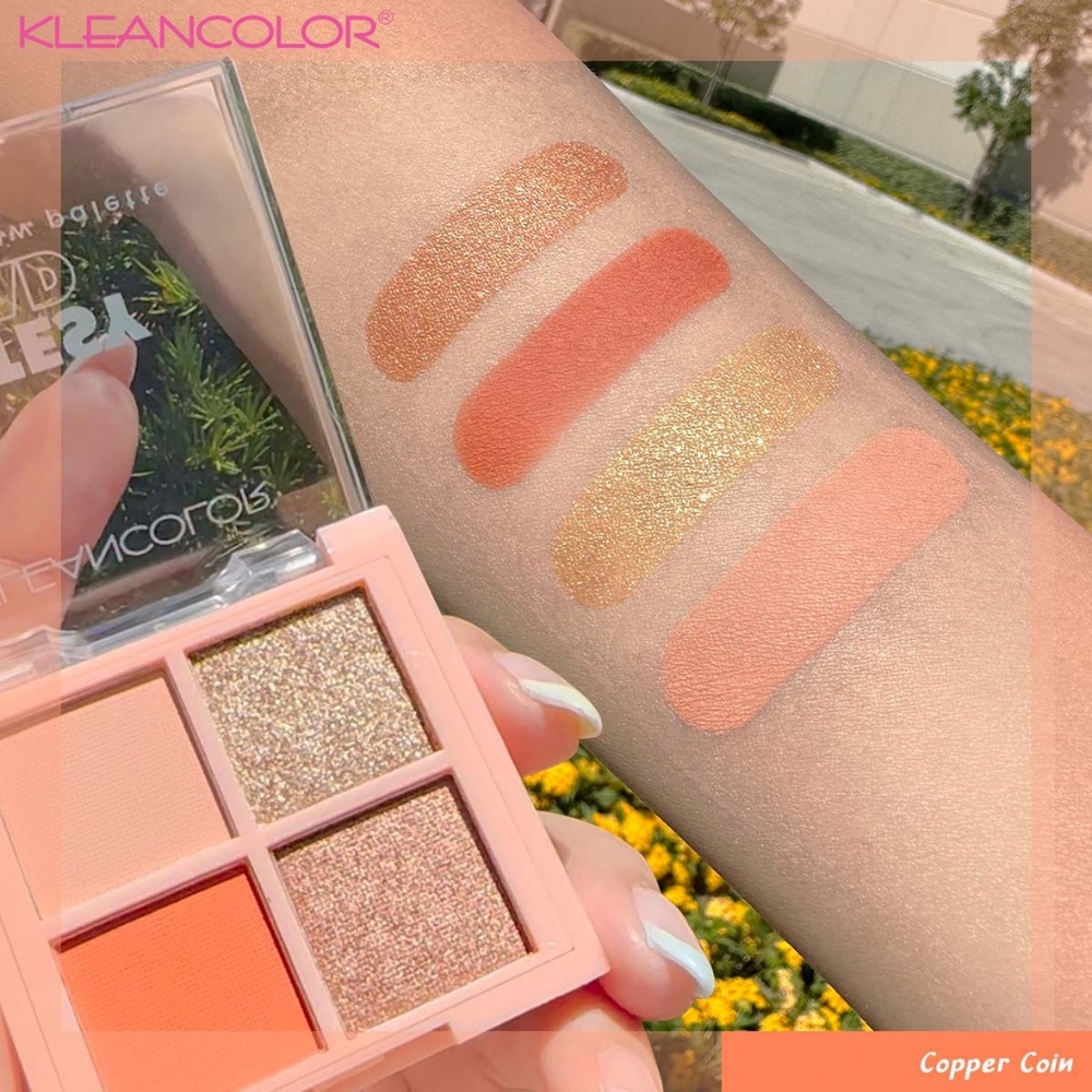 ⭐4/$15 Kleancolor Cutesy Quad Eyeshadow Palette Copper Coin